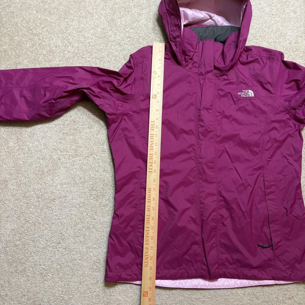 The North Face Jacket Womens Large Purple HyVent Hooded Waterproof Rain Shell - Picture 9 of 16